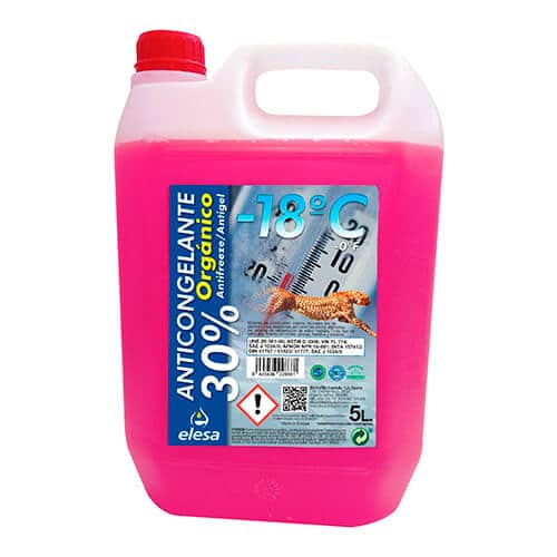 Anticongelante orgánico rosa 30% Elesa